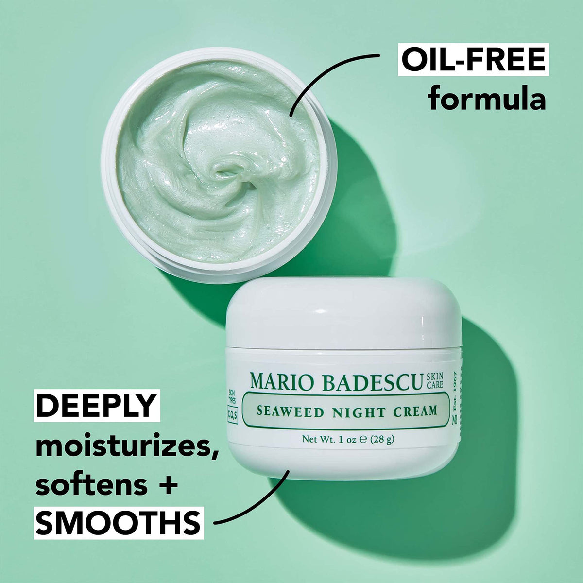Crème de Nuit aux Algues Mario Badescu avec packaging