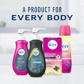 Crème dépilatoire Veet sur une surface plane