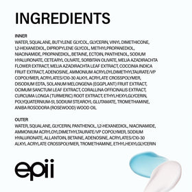 Crème Double Up d'epii à côté de produits de soin