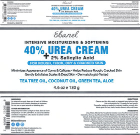 Crème Ebanel Urea 40% avec une goutte d'huile d'arbre à thé