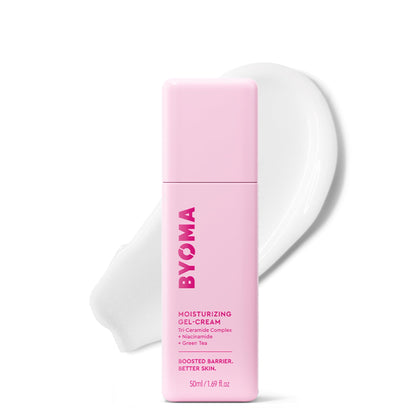 Crème Gel Hydratante BYOMA vue avant, texture légère