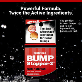 Crème High Time Bump Stopper 2 en gros plan sur le tube