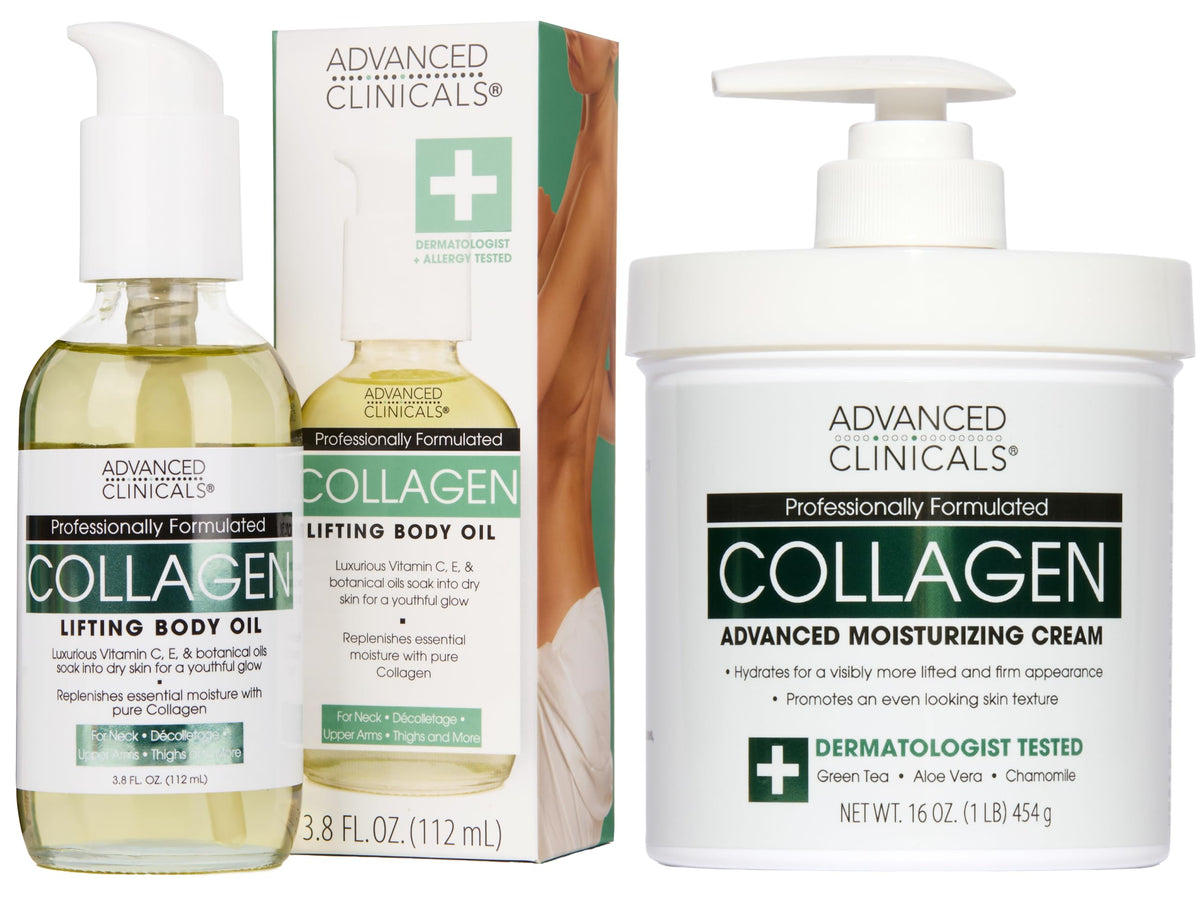 Crème hydratante au collagène Advanced Clinicals face avant
