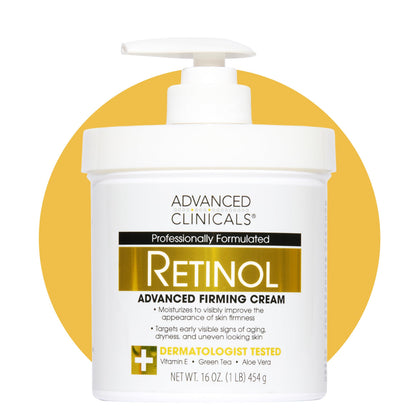 Crème hydratante au rétinol Advanced Clinicals 540g vue avant