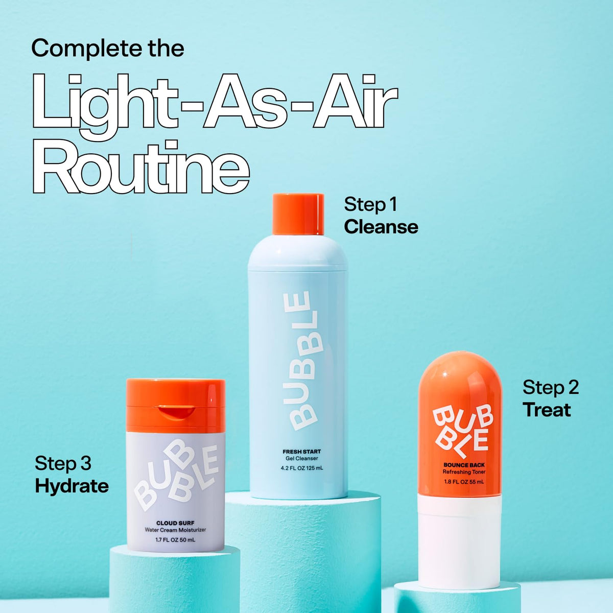 Crème Hydratante Cloud Surf avec d'autres produits de soin