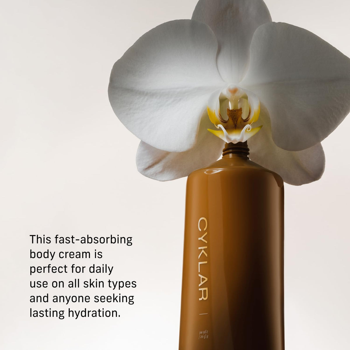 Crème hydratante CYKLAR Vanille Verve tube ouvert