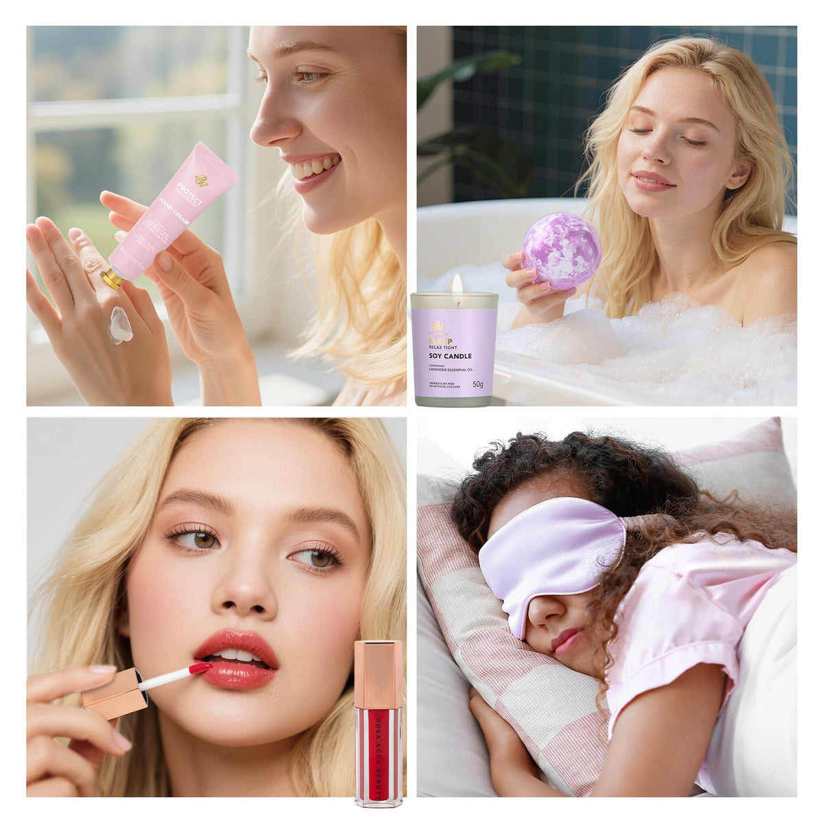 Crème hydratante et nettoyant pour le visage inclus