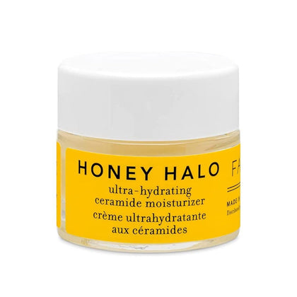 Crème hydratante Farmacy Honey Halo 9ml vue de face avec présentation de l'emballage