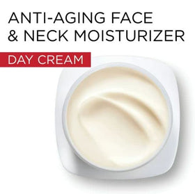 Crème hydratante L'Oreal Paris appliquée sur le visage