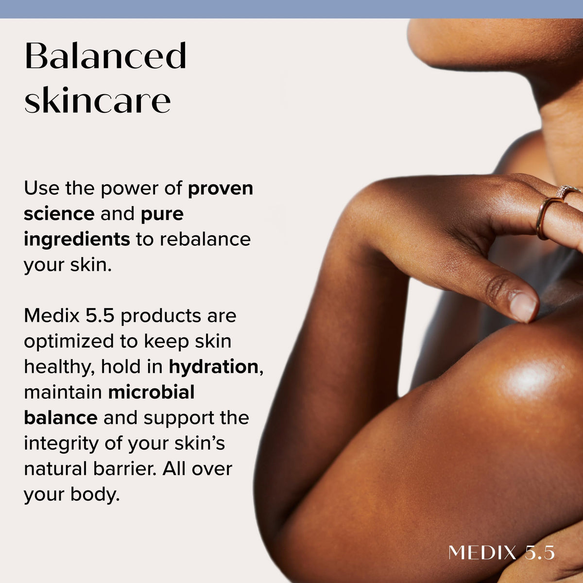 Crème hydratante Medix 5.5 en lifestyle sur une table de maquillage