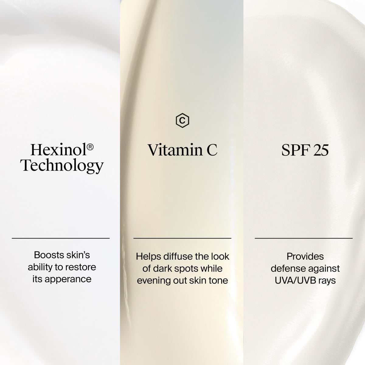 Crème hydratante Neutrogena Triple Age avec SPF 25 sur un fond neutre