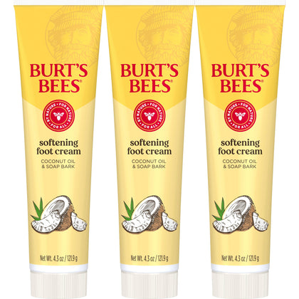Crème hydratante pour pieds Burt's Bees à l'huile de coco, packaging avant