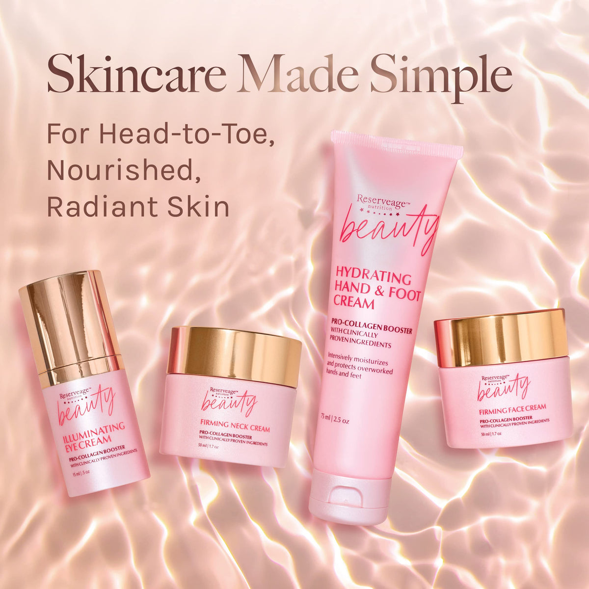 Crème hydratante Reserveage Nutrition sur une surface en bois