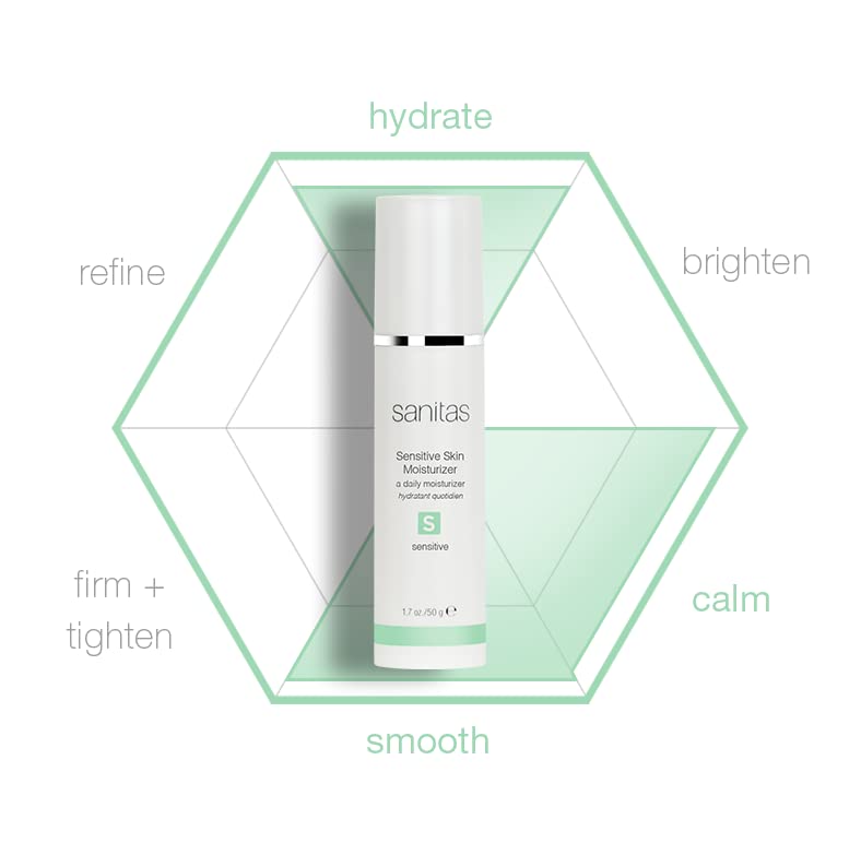 Crème hydratante SANITAS 100g application sur le visage