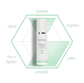 Crème hydratante SANITAS 100g application sur le visage