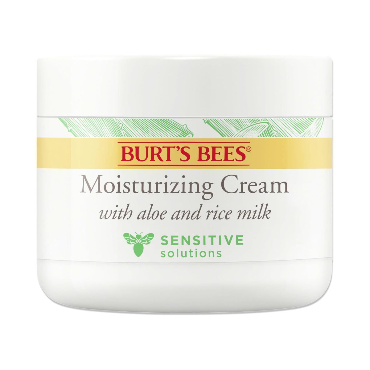 Crème hydratante Sensitive Burt's Bees 132g vue de face