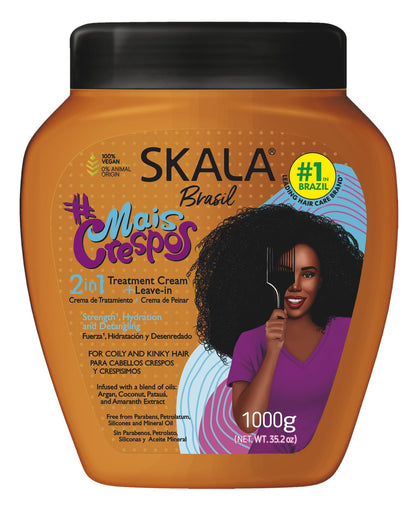 Crème hydratante SKALA pour cheveux bouclés type 4ABC en pot