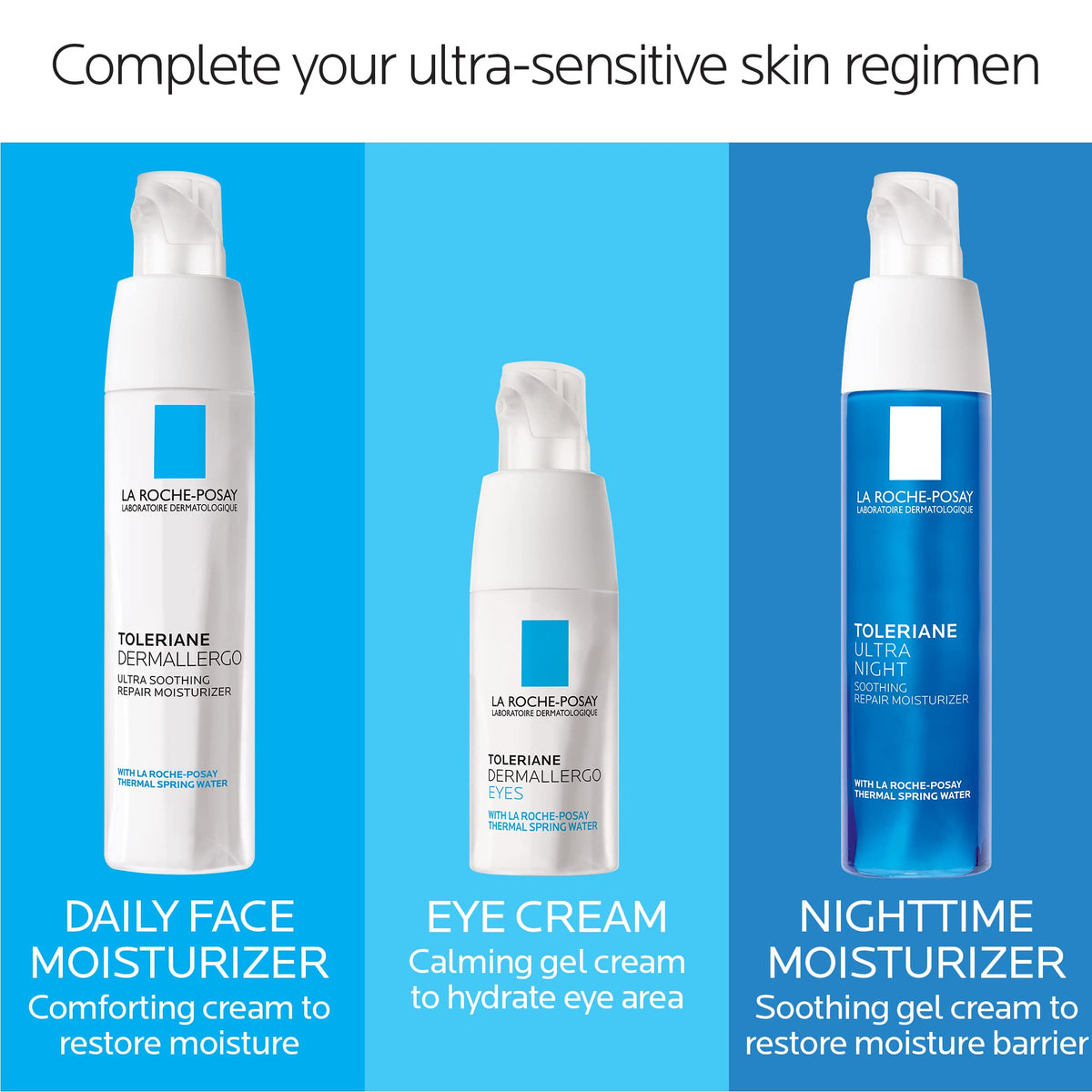 Crème hydratante Toleriane Ultra sur un fond neutre