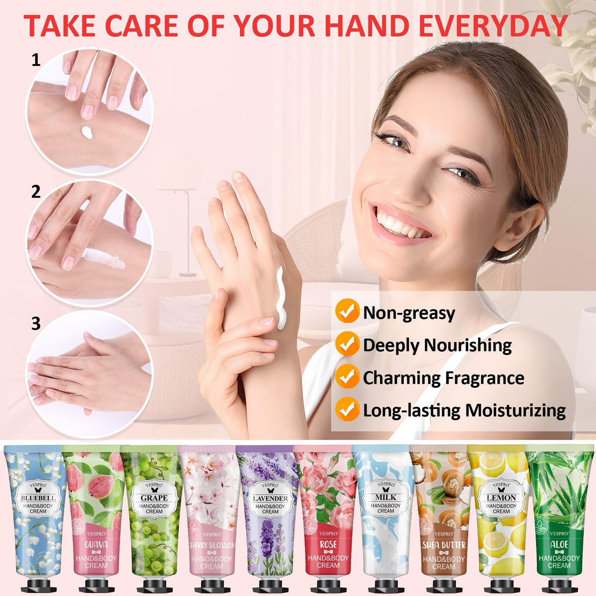 Crème hydratante VESPRO parfum lavande en tube