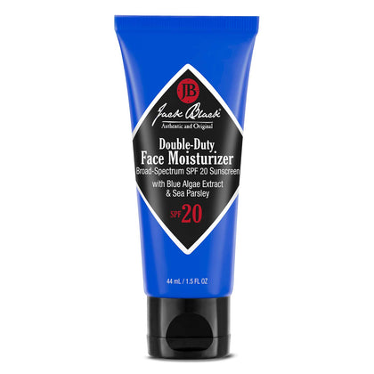 Crème hydratante visage Jack Black 50g vue de face avec packaging
