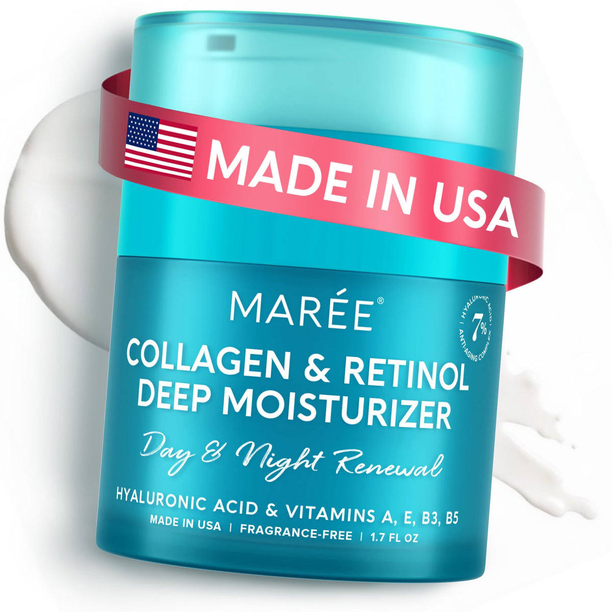 Crème hydratante visage MAREE 181g vue de face