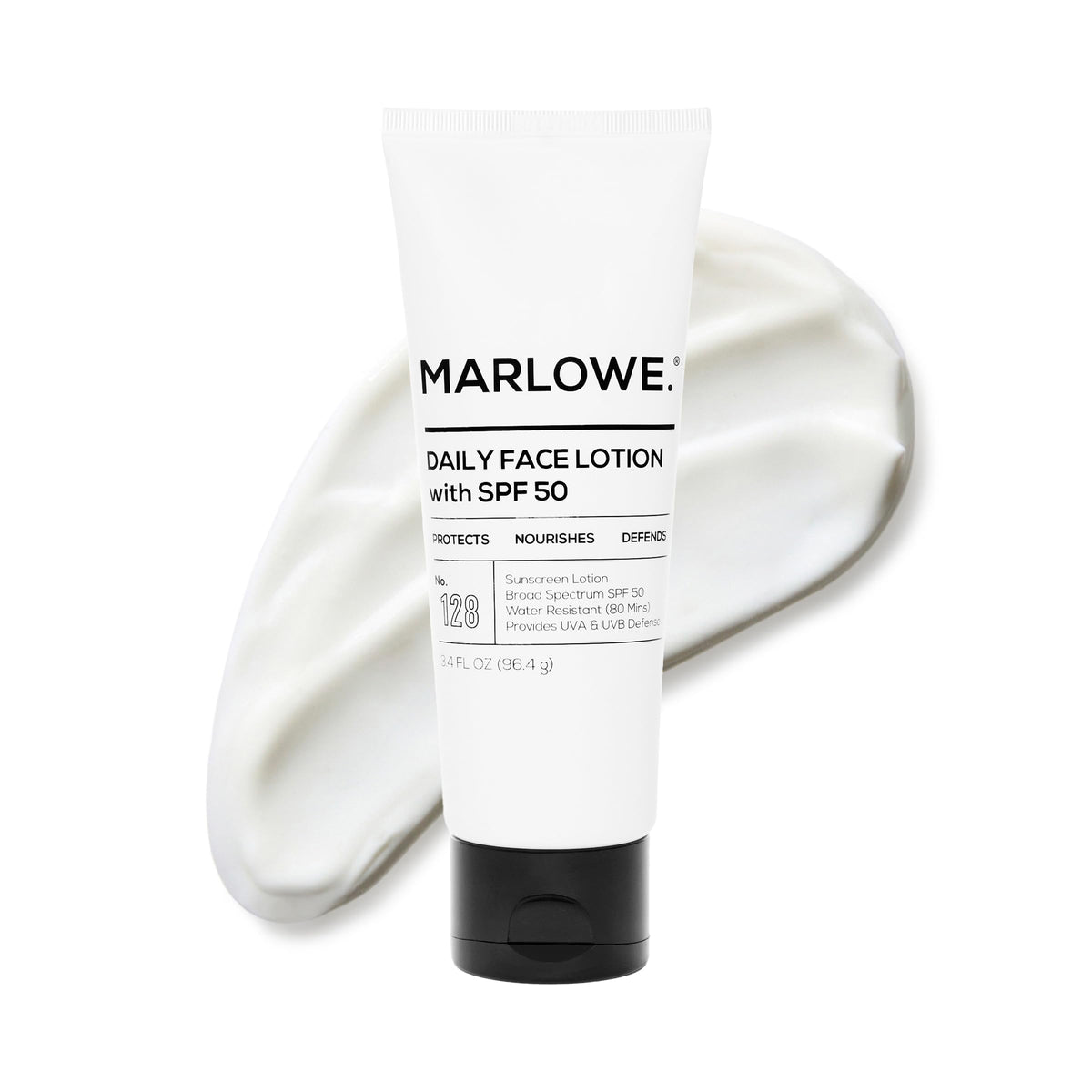 Crème hydratante visage MARLOWE. SPF 50, vue de face