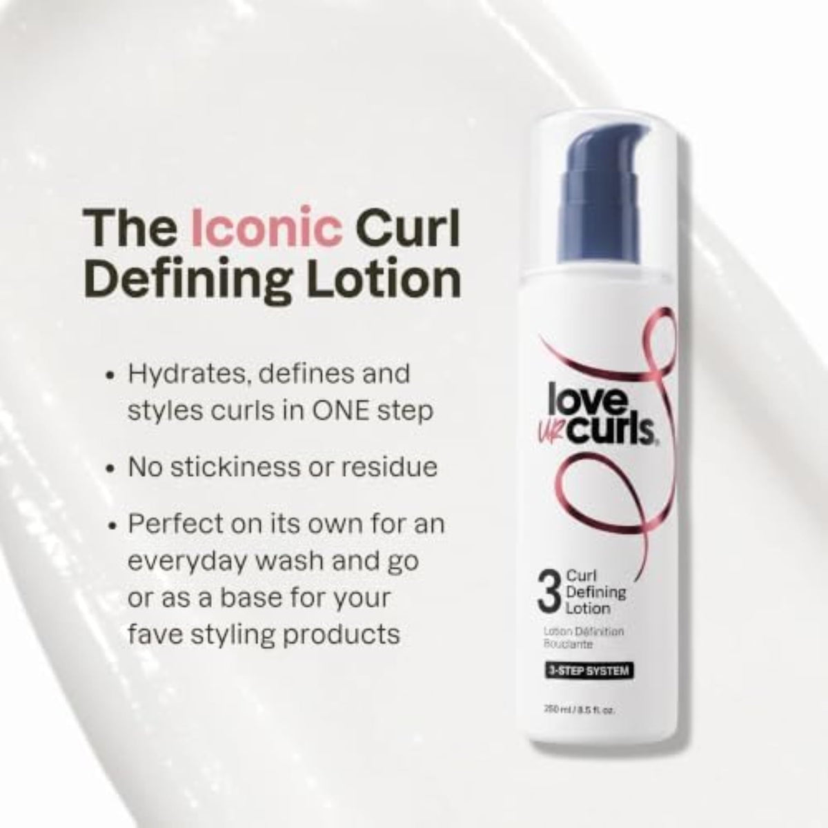 Crème Love Ur Curls appliquée sur des boucles