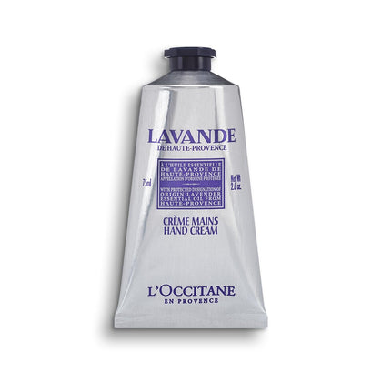 Crème mains Lavande L'OCCITANE vue avant avec texture légère
