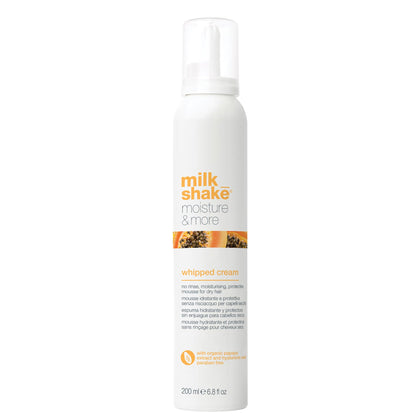 Crème mousse milk_shake 200 mL vue avant avec texture crémeuse