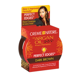 Creme of Nature Perfect Edges gel application sur les cheveux