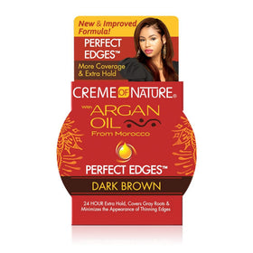 Creme of Nature Perfect Edges gel de contrôle des bordures marron foncé 100g vue avant