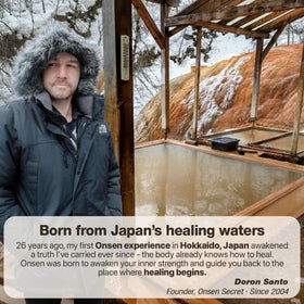 Crème ONSEN ouverte, montrant le produit.