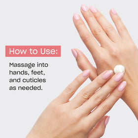 Crème OPI pour Mains et Pieds sur une surface en bois