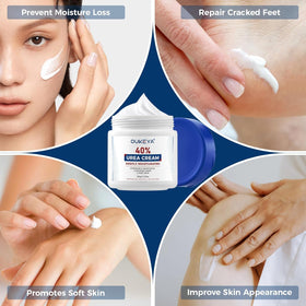 Crème OUKEYA Urea 40% avec des effets visibles