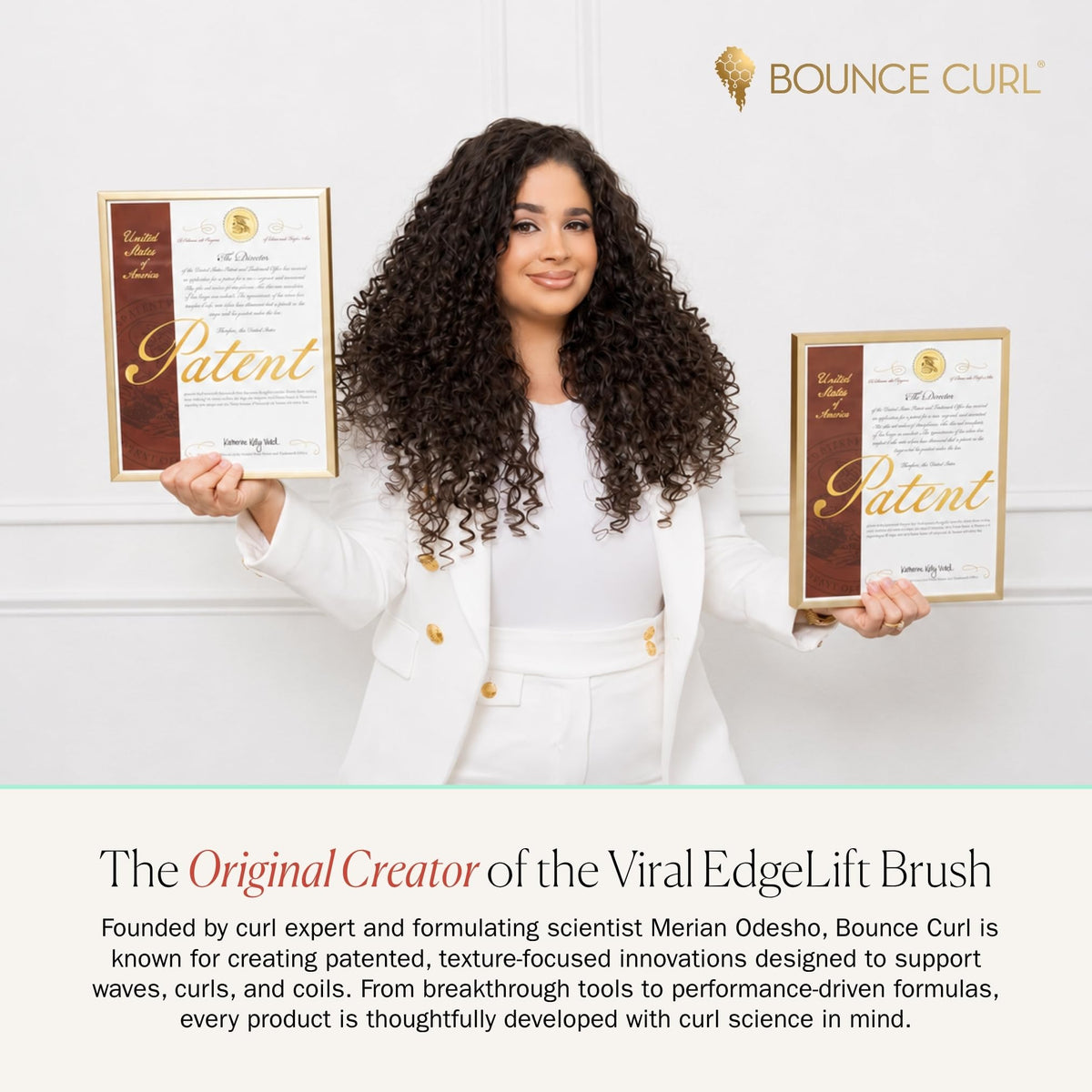 Crème pour boucles Bounce Curl dans un cadre naturel