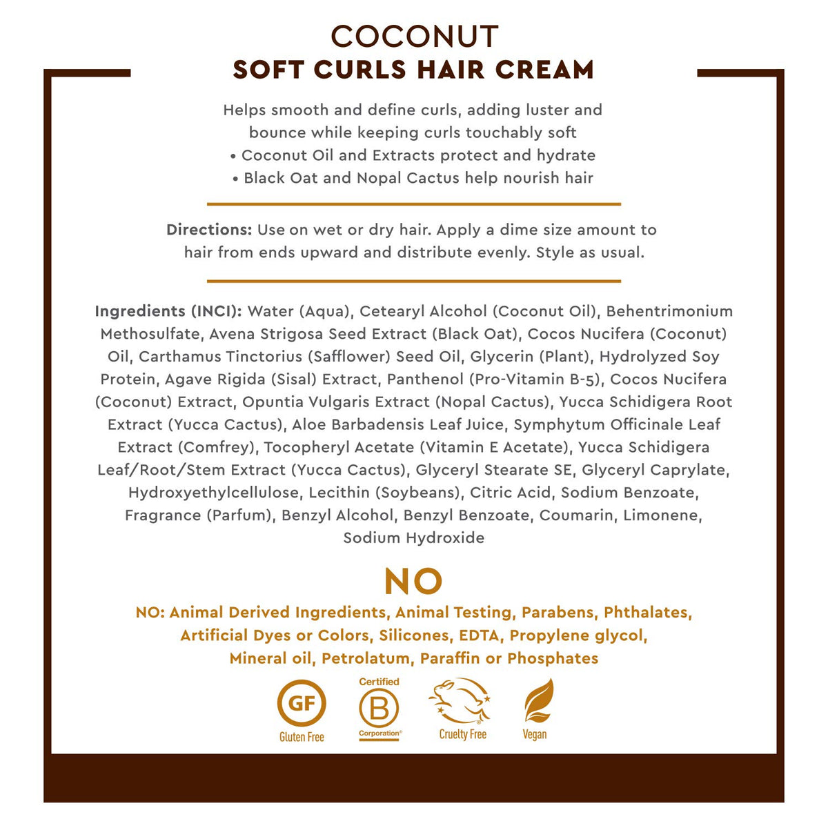 Crème pour cheveux bouclés Desert Essence sur un fond blanc