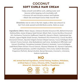 Crème pour cheveux bouclés Desert Essence sur un fond blanc