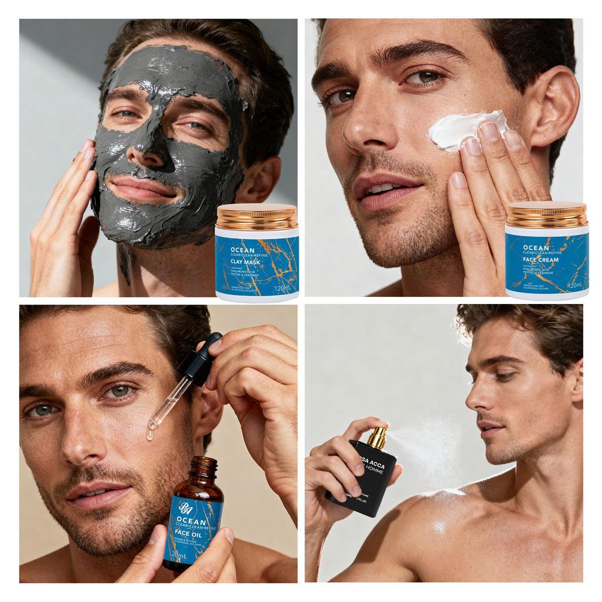 Crème pour le visage 120 ml du coffret soins pour hommes