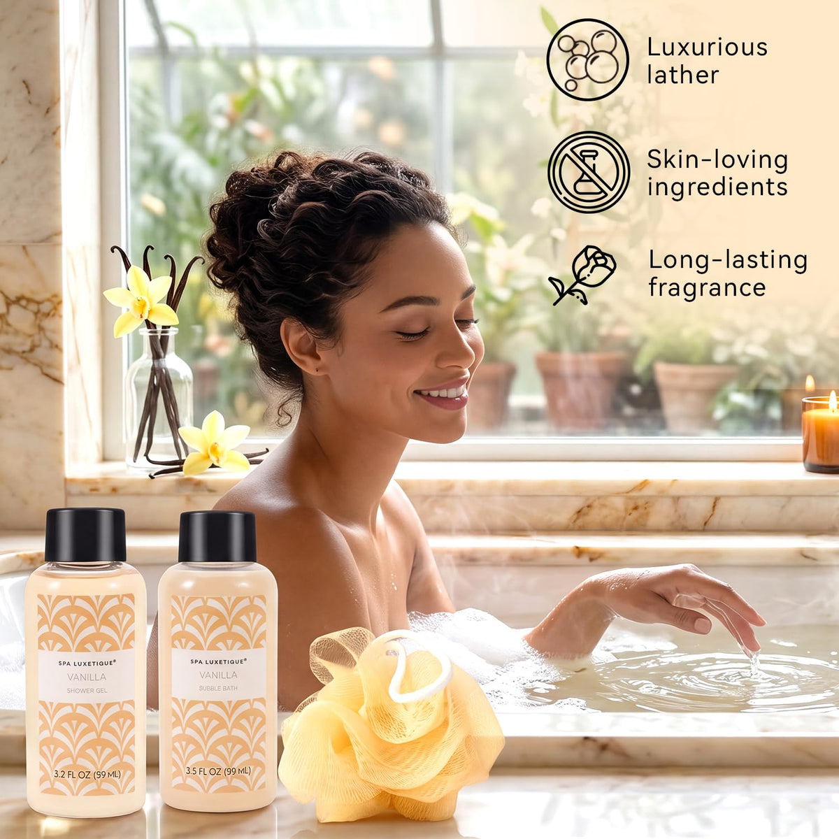 Crème pour les mains du coffret de spa luxetique