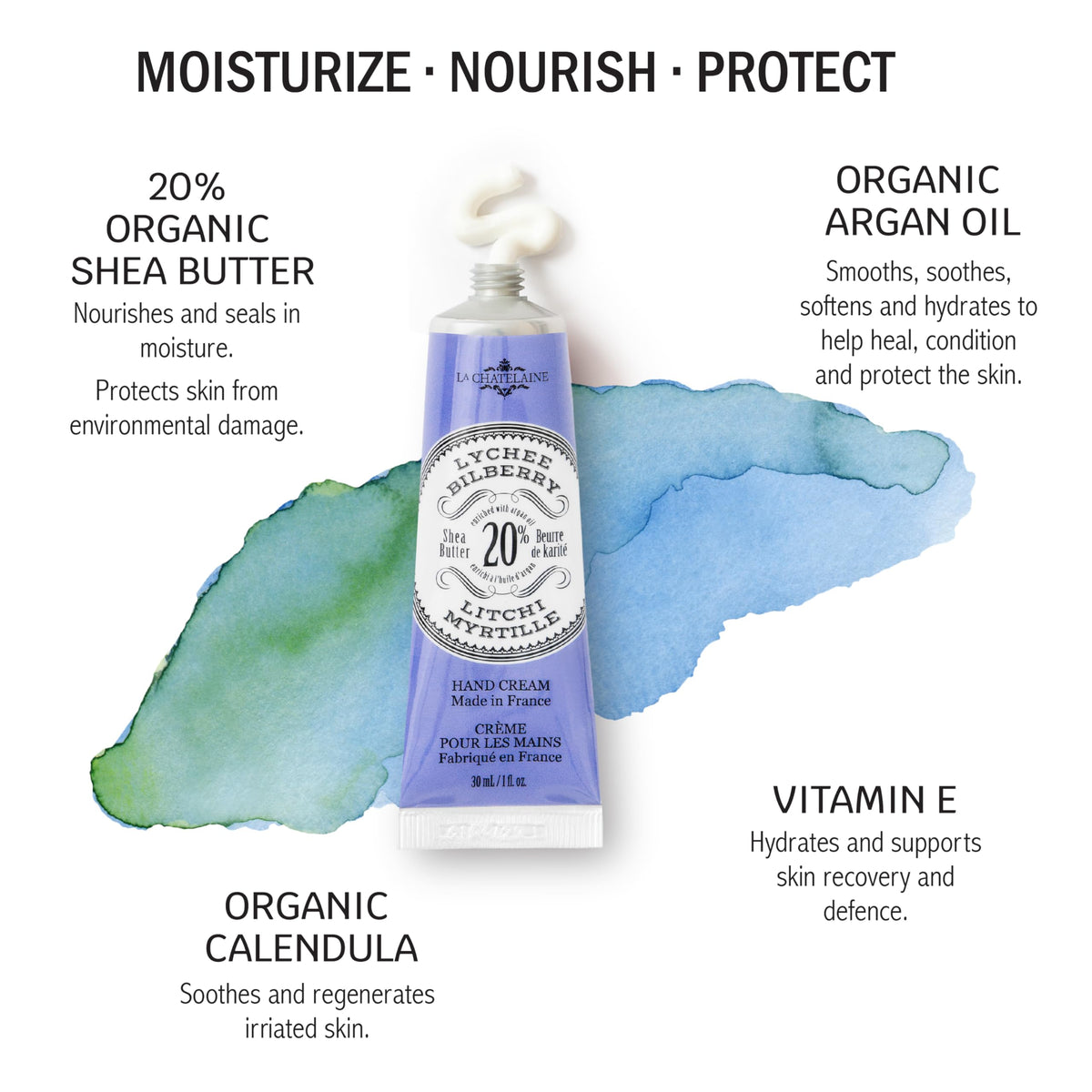Crème pour les mains La Chatelaine au beurre de karité