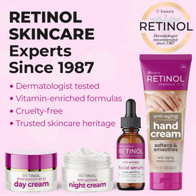 Crème pour les mains Retinol avec fond de plantes