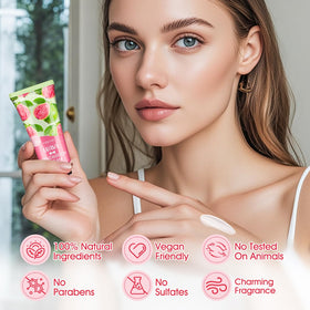 Crème pour les mains VISCOO parfum aloès, tube ouvert