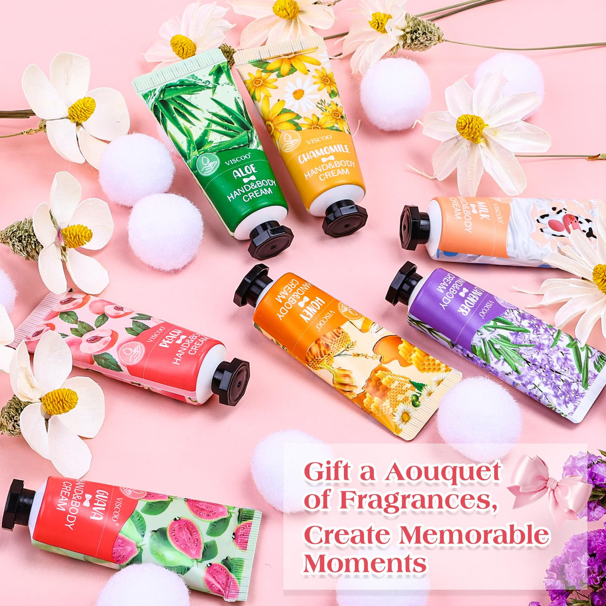 Crème pour les mains VISCOO parfum goyave, tube ouvert