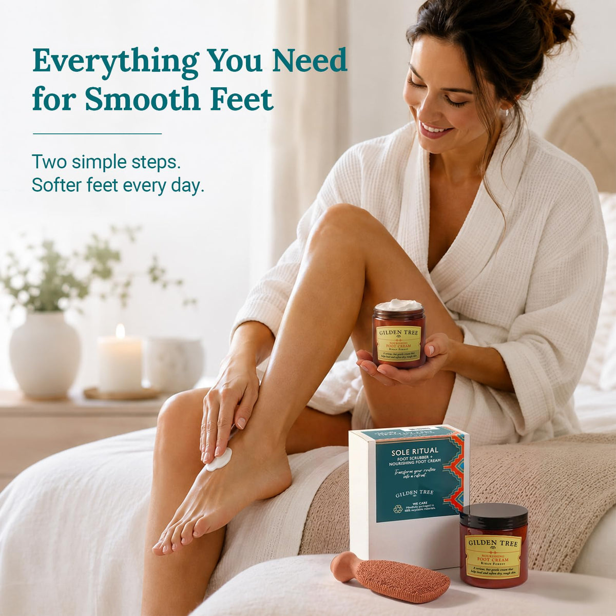 Crème pour pieds GILDEN TREE 236 ml avec étiquette visible