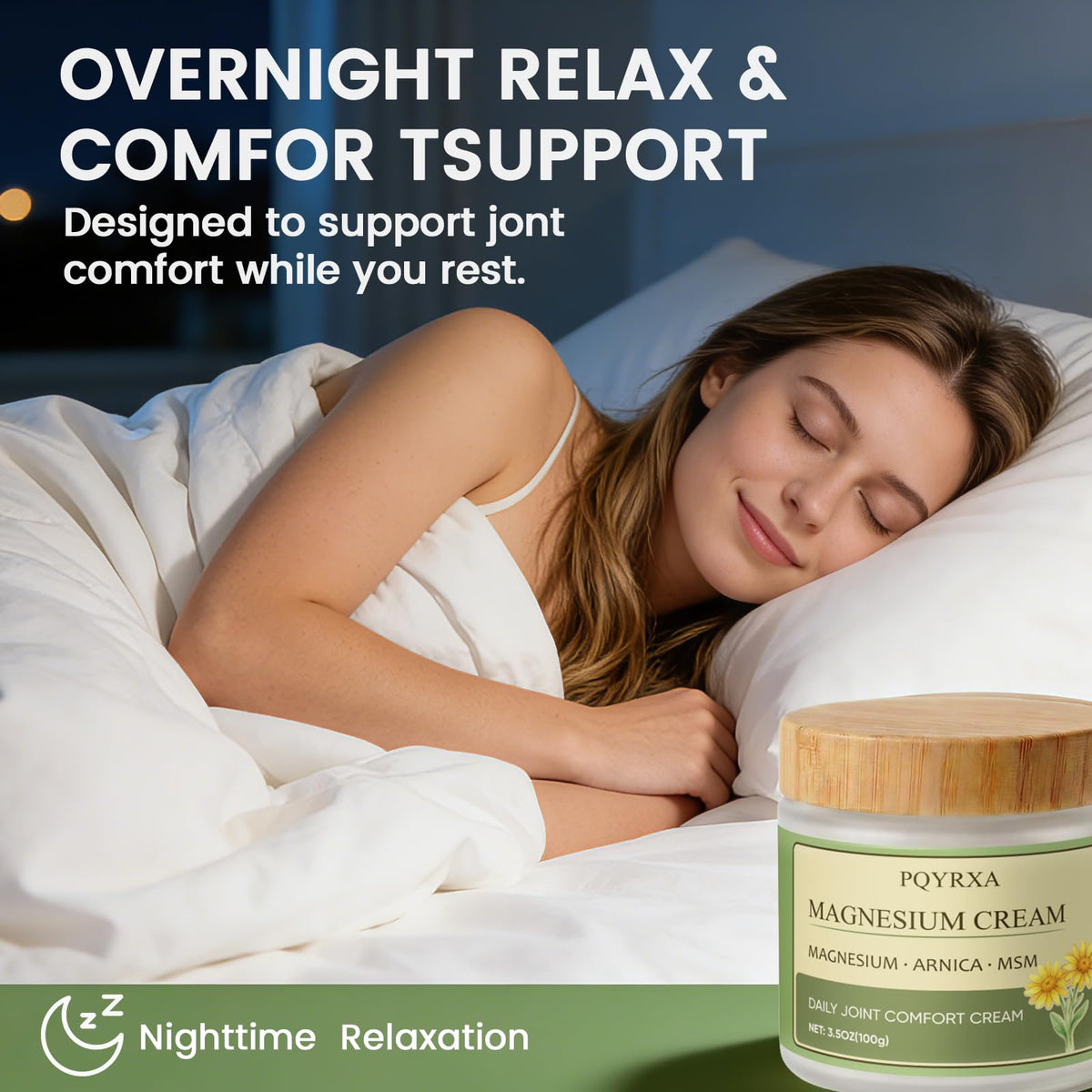 Crème PQYRXA de chlorure de magnésium 240g avec ingrédients naturels