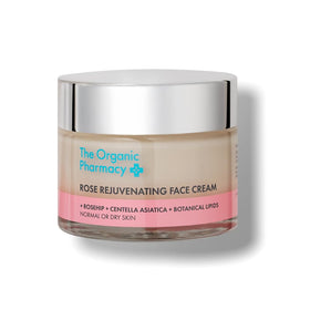 Crème Réjuvénante à la Rose de The Organic Pharmacy vue avant avec packaging