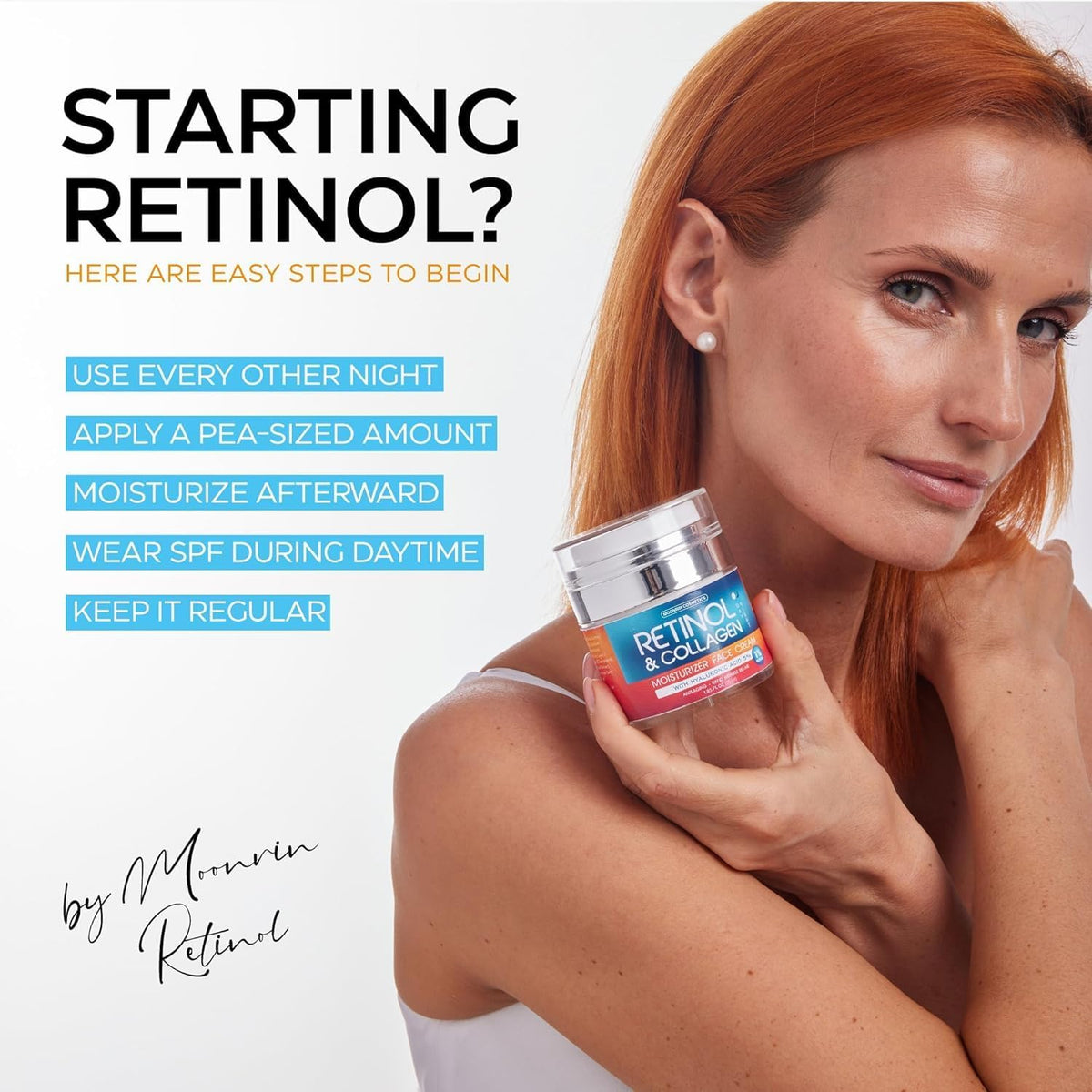 Crème Retinol dans une routine de soins du visage