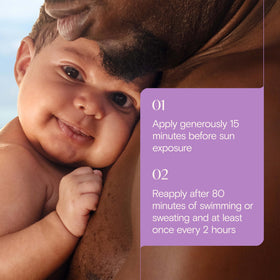 Crème solaire Aveeno Baby SPF 50 en situation de plein air