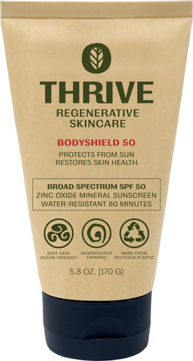 Crème solaire écologique Thrive Natural Care SPF50 191g vue de face