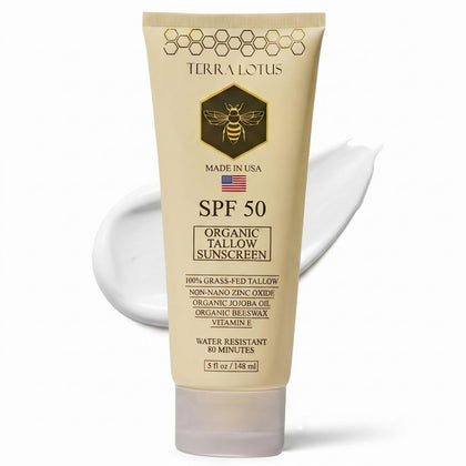Crème solaire minérale bio Terra Lotus 150ml vue avant